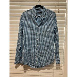 Johnnie-O Linen Blend Long Sleeve Button Up Shirt‎ - Size L